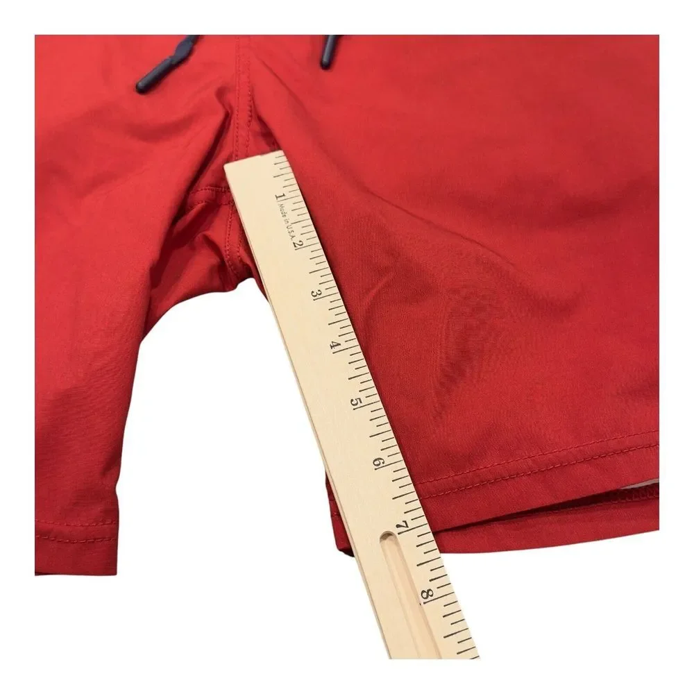 Toes on‎ the Nose Shorts Mens M Medium Cardinal Red Beach Volley Inner Lined